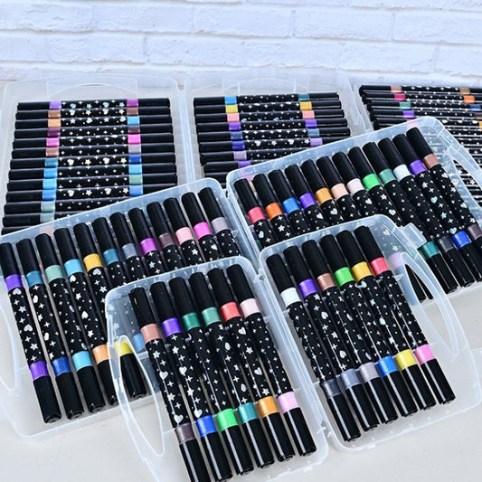 Glitter Dual Tip Pen Markers / Sparkle Shimmer Markers 24/48/72/96 colors
