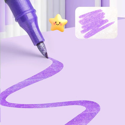 Glitter Dual Tip Pen Markers / Sparkle Shimmer Markers 24/48/72/96 colors