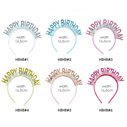 Happy Birthday Party Hats Headbands (Choose Your Own)