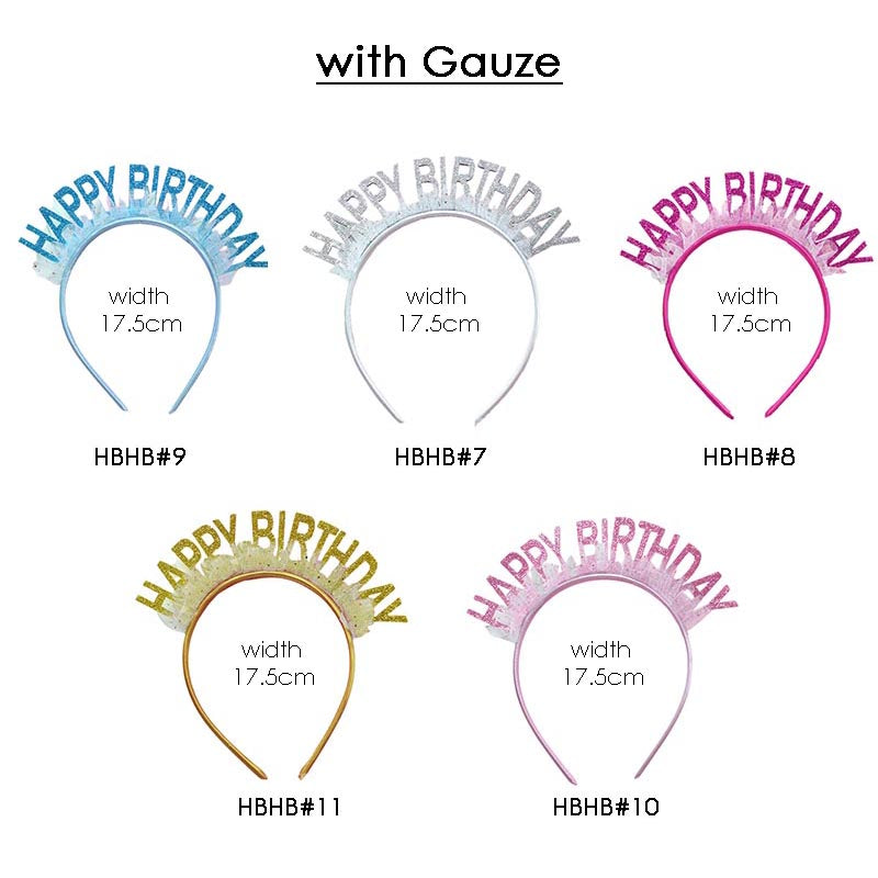 Happy Birthday Party Hats Headbands (Choose Your Own)