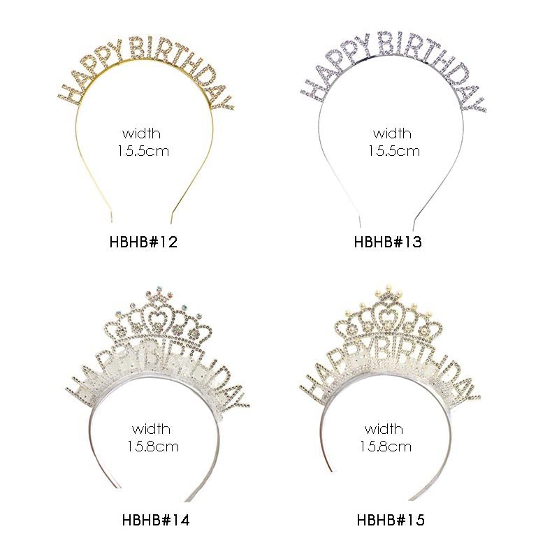 Happy Birthday Party Hats Headbands (Choose Your Own)