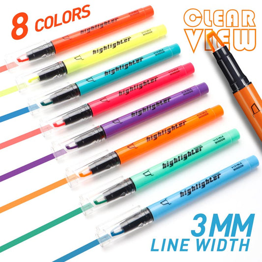Highlighter Pen Set 16Pcs 8 Colors
