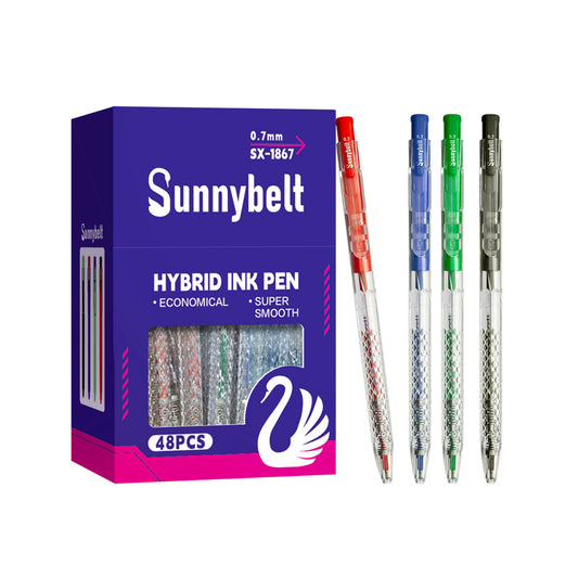High Quality 0.7mm Hybrid Ink Pen 48Pcs