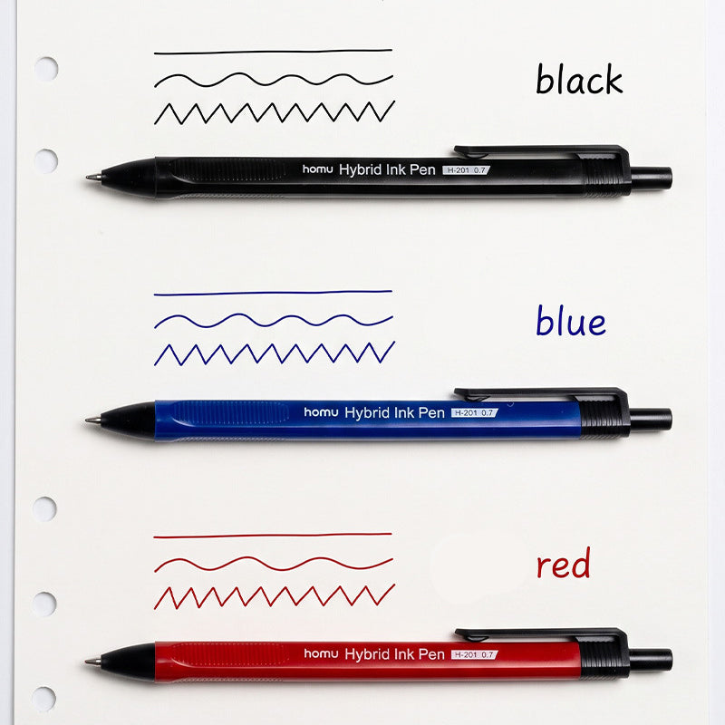 High Quality 0.7mm Hybrid Ink Pen 40Pcs Blue/Red/Black Ink