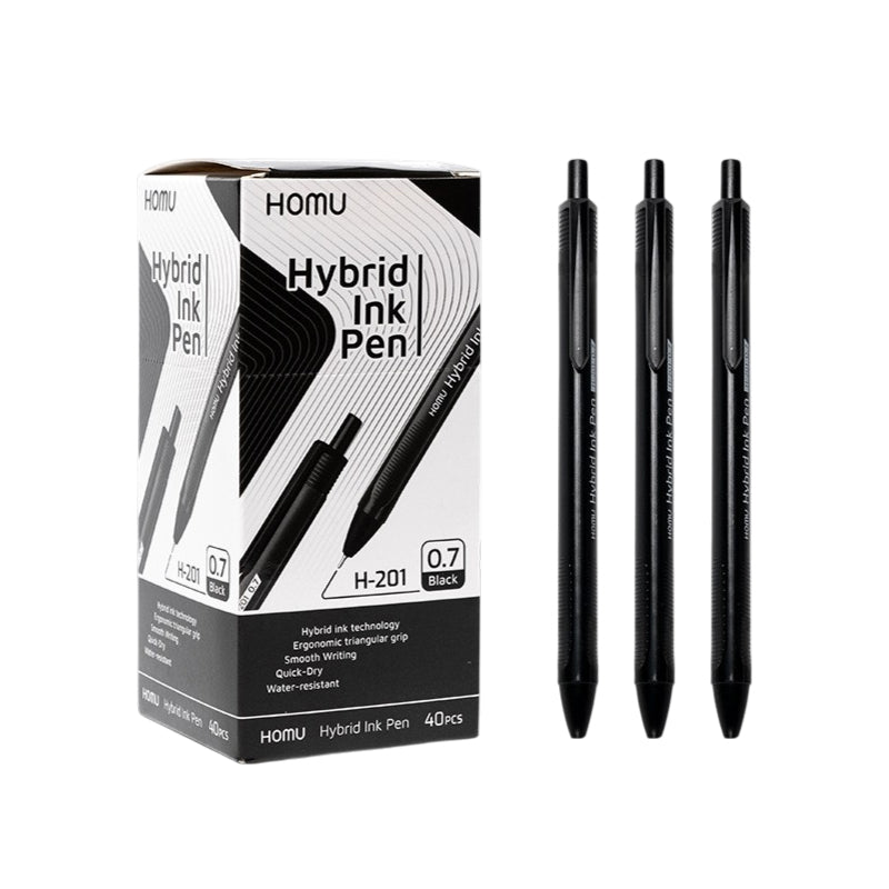 High Quality 0.7mm Hybrid Ink Pen 40Pcs Blue/Red/Black Ink