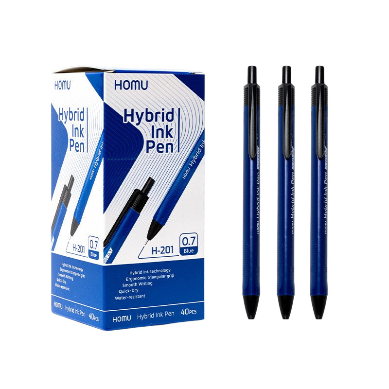 High Quality 0.7mm Hybrid Ink Pen 40Pcs Blue/Red/Black Ink