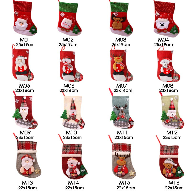 Christmas Stockings Fireplace Hangings Christmas Party Decorations M Size