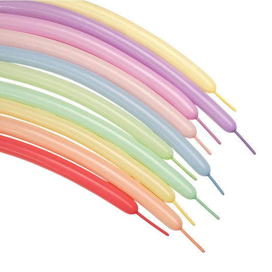Macaroon Colored 260 Long 1.8g High Quality Thicken Latex Balloons Twisting Balloon for Animals Modeling 100Pcs