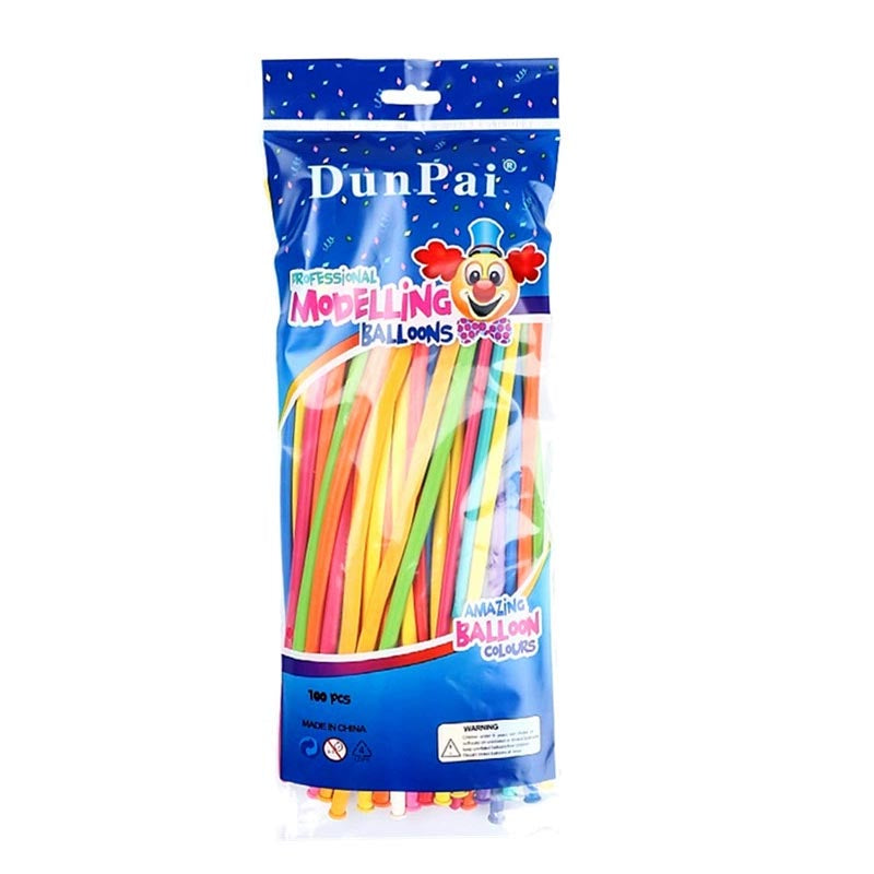 Matte Colored 260 Long 1.8g High Quality Thicken Latex Balloons Twisting Balloon for Animals Modeling 100Pcs