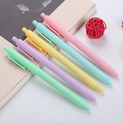 Colorful Macaron Colors Gel Pen 0.5mm Black Ink