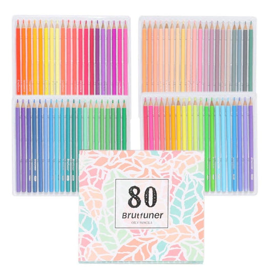 BRUTFUNER Macaron Colors Oil Colored Pencils High Quality 50/72/80 Colors
