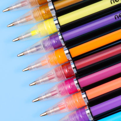 Neon Color 1.0mm Glitter/ Fluorescent/ Gouache/ Metallic Gel Pen Set - Neon Pen/ Color Pen Drawing 12/18/24/36/48/60 Pcs