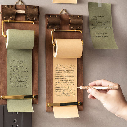 Wooden Note Pad Note Roll