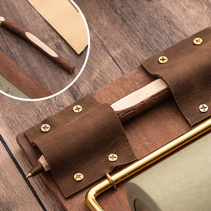 Wooden Note Pad Note Roll