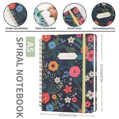 A5 Hardcover 80 Sheets Lined Notebook 80gsm Thick High Quality Paper