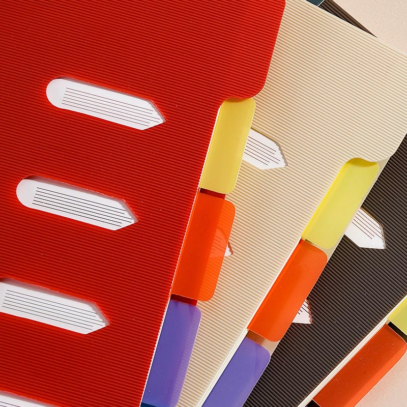 A5/B5 PP Cover Notebook Dividers Lined 105 Sheets 80gsm Paper
