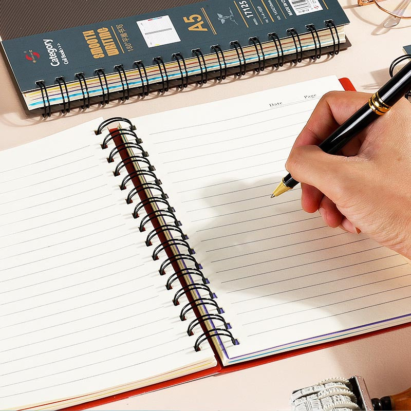 A5/B5 PP Cover Notebook Dividers Lined 105 Sheets 80gsm Paper