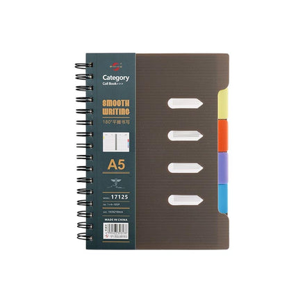 A5/B5 PP Cover Notebook Dividers Lined 105 Sheets 80gsm Paper