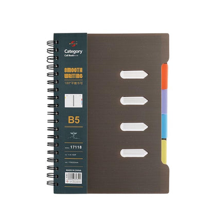 A5/B5 PP Cover Notebook Dividers Lined 105 Sheets 80gsm Paper