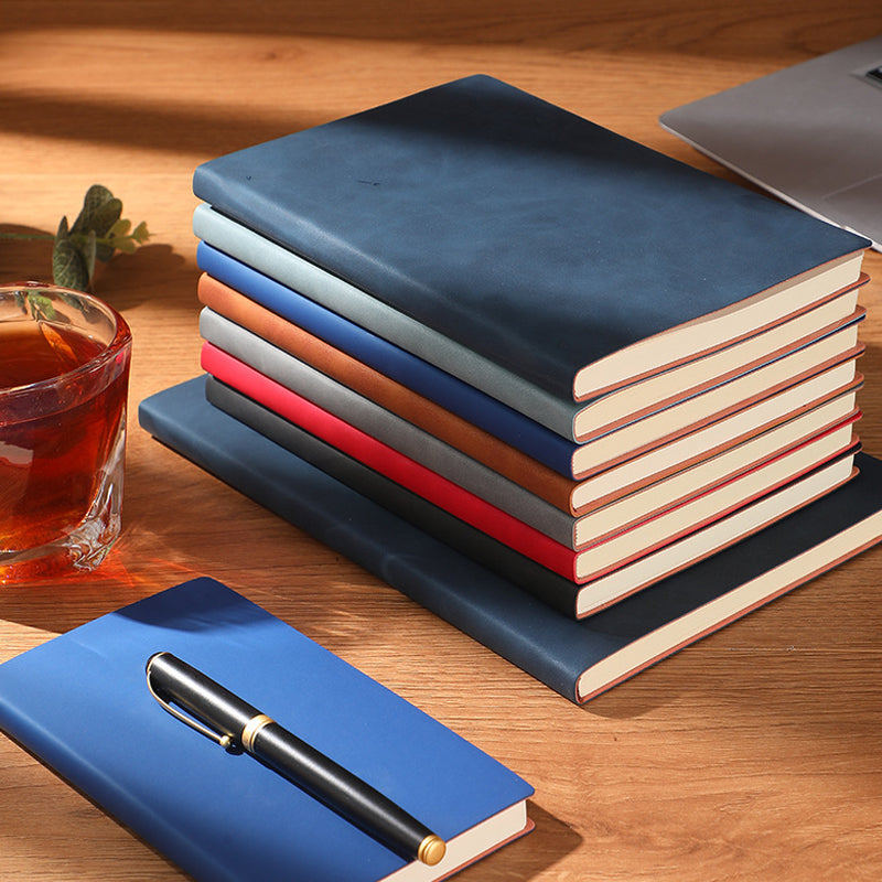 A5/A6/B5 Nubuck Leather Notebook 100 Sheets Lined Notebook 80gsm Thick High Quality Paper