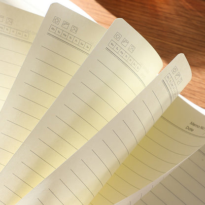 A5/A6/B5 Nubuck Leather Notebook 100 Sheets Lined Notebook 80gsm Thick High Quality Paper