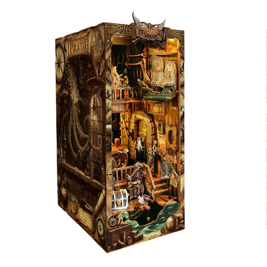 Ocean Rogue Pirate | DIY Book Nook Miniature House Kit 3D Wooden Model DIY Gift Puzzle