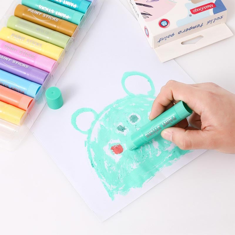 Colorful Paint Sticks Wax Crayon for Kids High Quality 12 Colors Pastel/Classical Colors