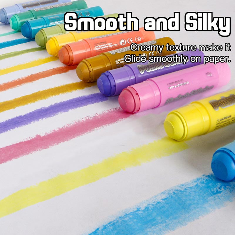 Colorful Paint Sticks Wax Crayon for Kids High Quality 12 Colors Pastel/Classical Colors