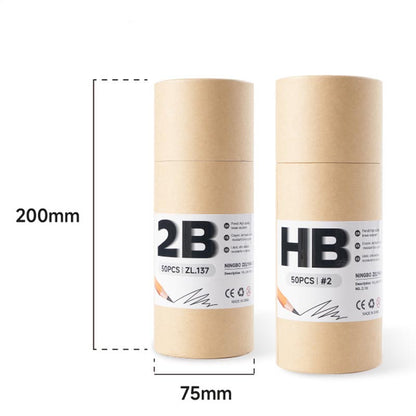 Hexagonal Wood Pencils HB/2B 50Pcs