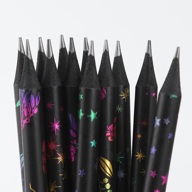 Premium Black Wood HB Pencil 12Pcs