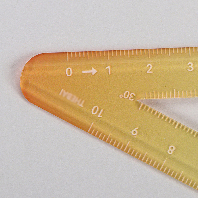 Rainbow Color Acrylic Set Square Ruler 1 Set