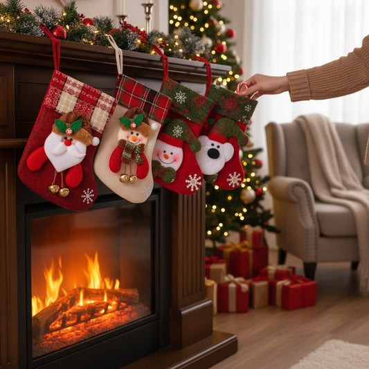 Christmas Stockings Fireplace Hangings Christmas Party Decorations S Size