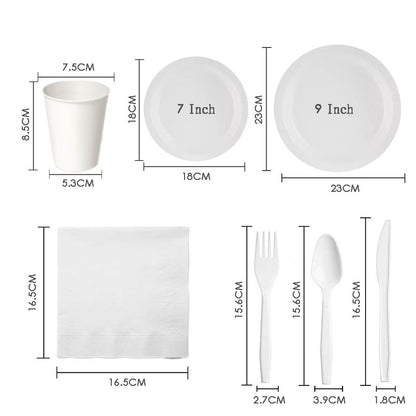 Green Leaf Pattern Set for 10 Guests