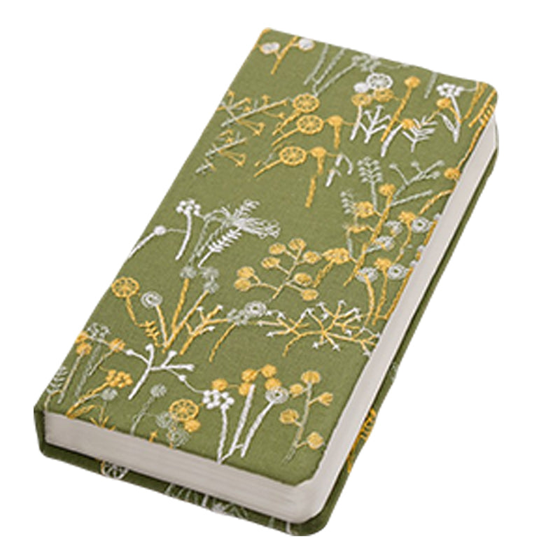 A6 180x98mm Soft Fabric Cover Notebook 100gsm Thick High Quality Blank/Lined Paper 96 Sheets