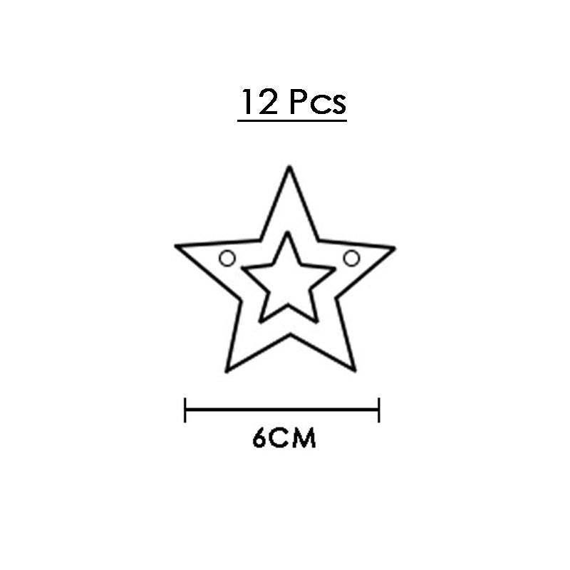 Shiny Stars Bunting #17 COLORFUL SILVER