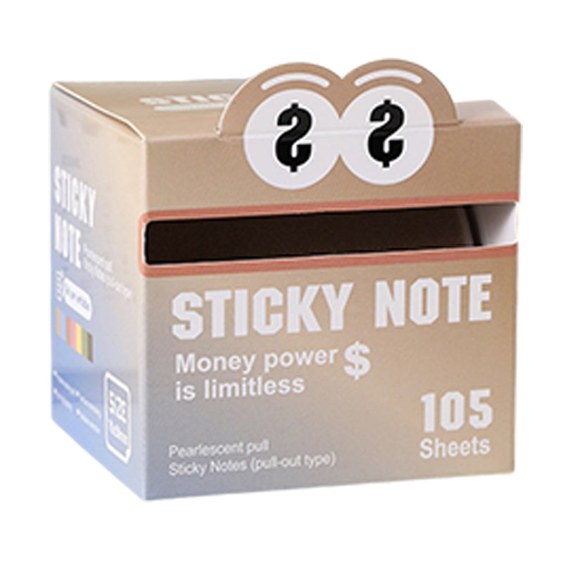 Pearlescent Sticky Note Pad 105 Sheets/Box