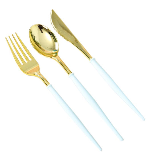 Reusable Plastic Cutlery - BLUE