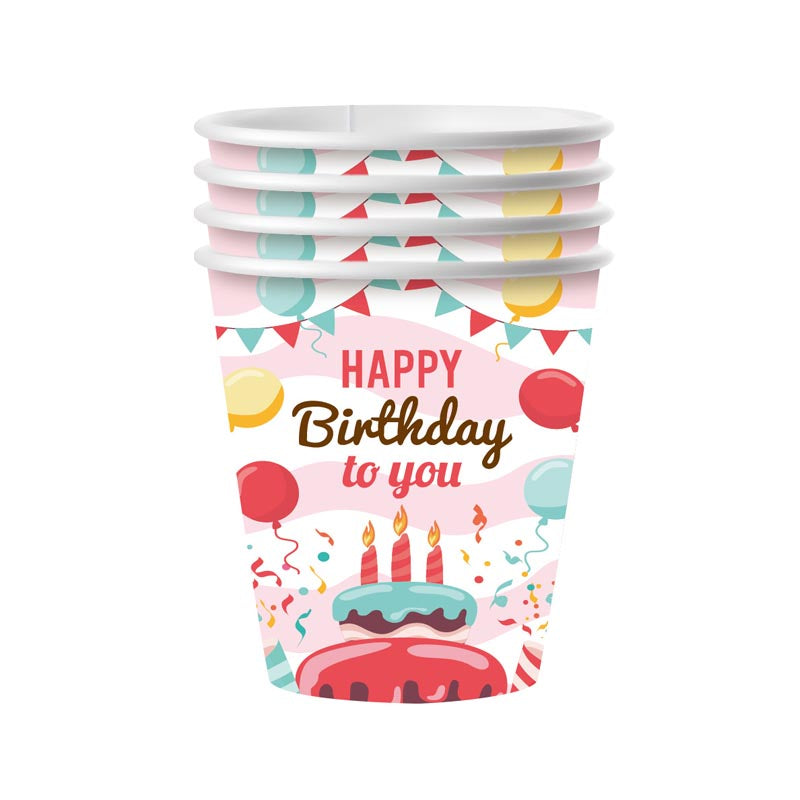 Pinky Happy Birthday 9oz Cup 50Pcs