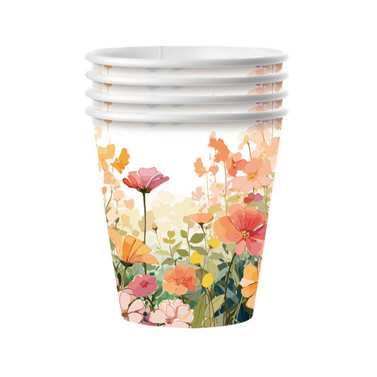 Pretty Flower 9oz Cup 50Pcs