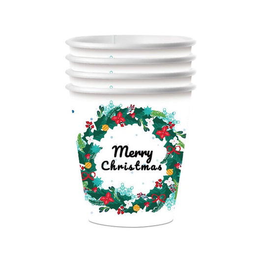 Christmas Wreath  9oz Cup 150Pcs