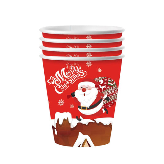 Merry Christmas Santa Claus 9oz Cup 50Pcs