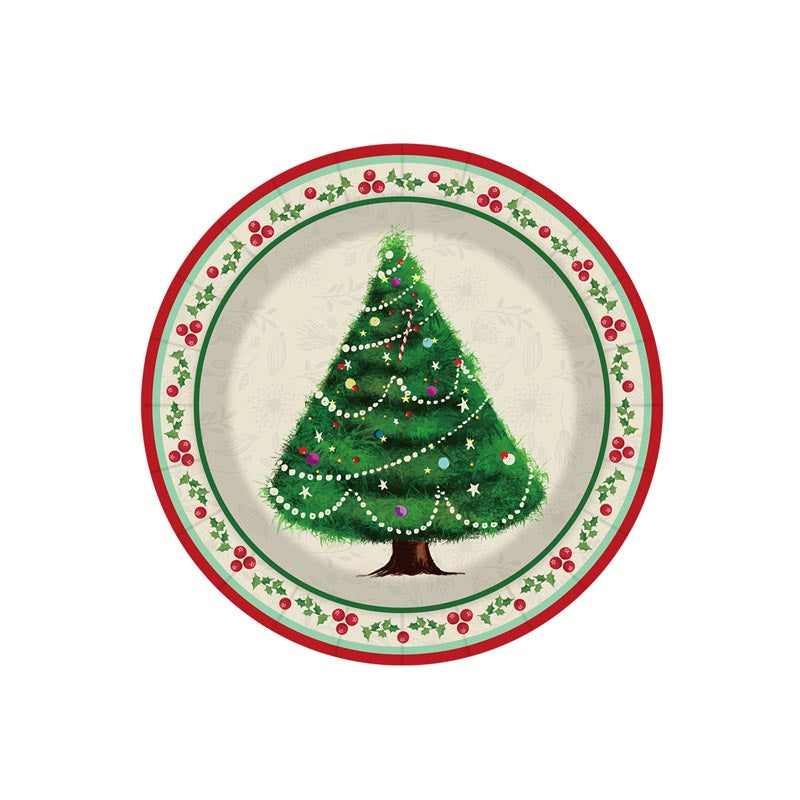 Christmas Tree Party 7"/ 9" Plates 50Pcs / 30Sets