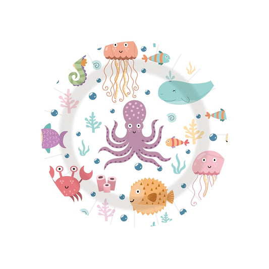 Ocean World 7"/ 9" Paper Plates 50Pcs / 30Sets