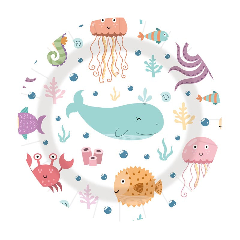 Ocean World 7"/ 9" Paper Plates 50Pcs / 30Sets
