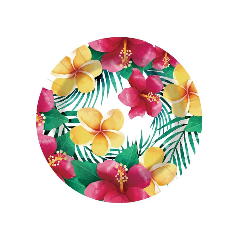 Colorful Flower 7"/ 9" Paper Plates 50Pcs / 30Sets