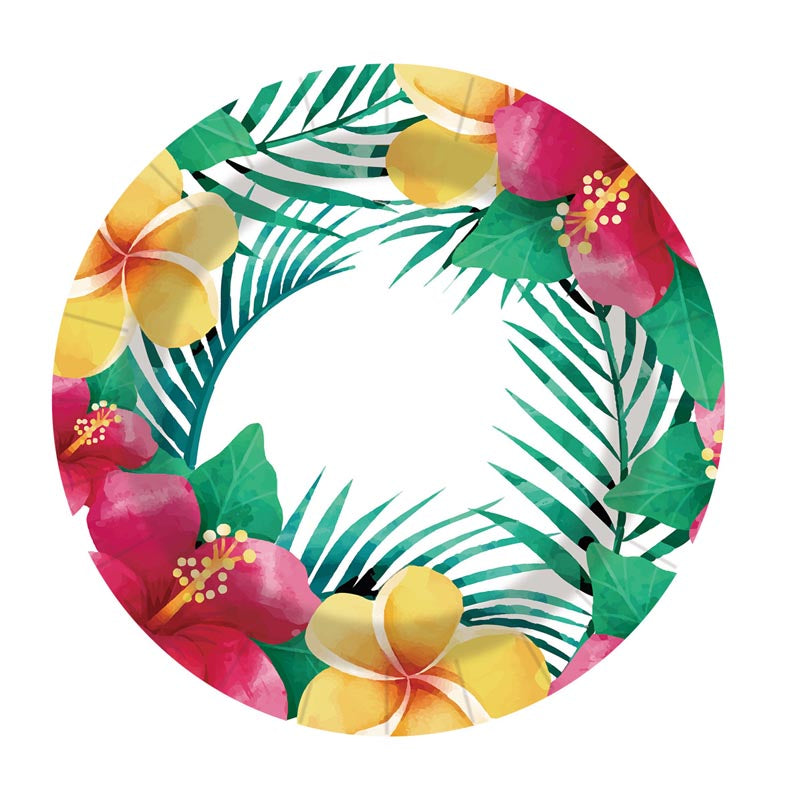 Colorful Flower 7"/ 9" Paper Plates 50Pcs / 30Sets