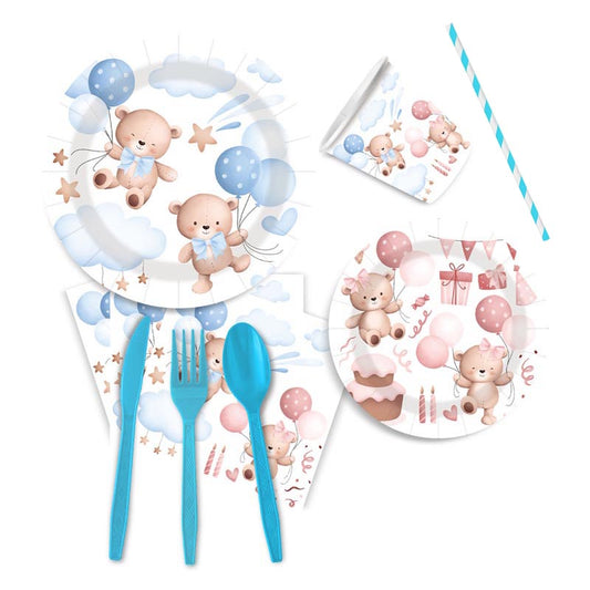 Baby Bear Party Set for10 Guests