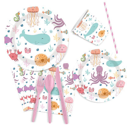 Ocean World Theme Set for 10 Guests