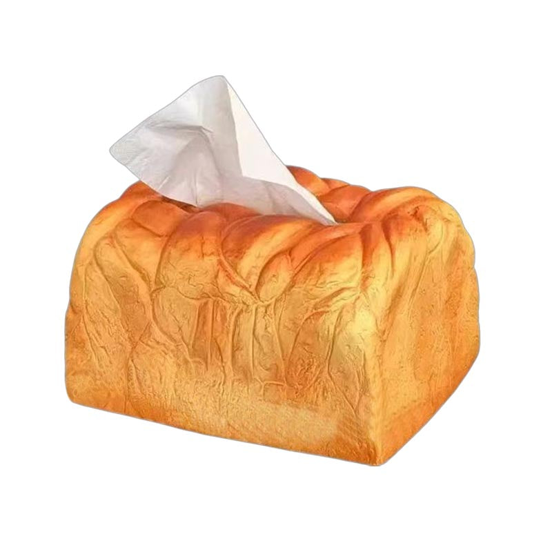 Soft Toast Tissue Box Funny Decor