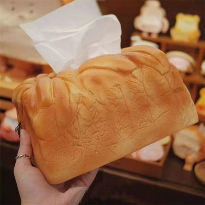 Soft Toast Tissue Box Funny Decor